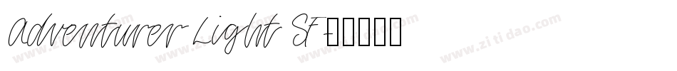 Adventurer Light SF字体转换